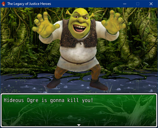 He looks like he wants a piece of you