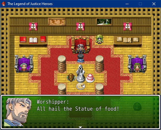 Praise the food statue!