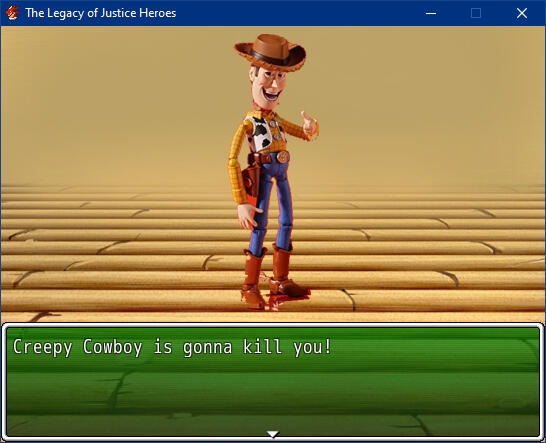 That's one scary looking cowboy