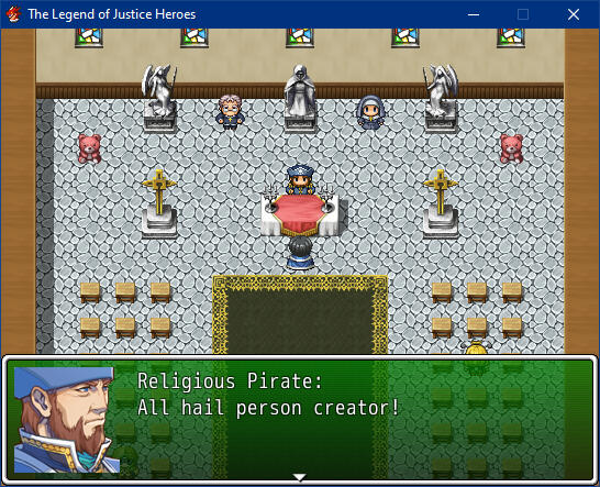 The pirate that runs the church